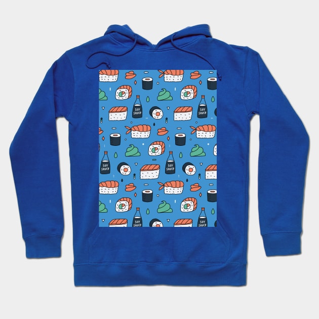 Japanese sushi food Hoodie by kostolom3000